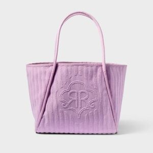 Roller Rabbit Lilac Embroidered Tote Bag